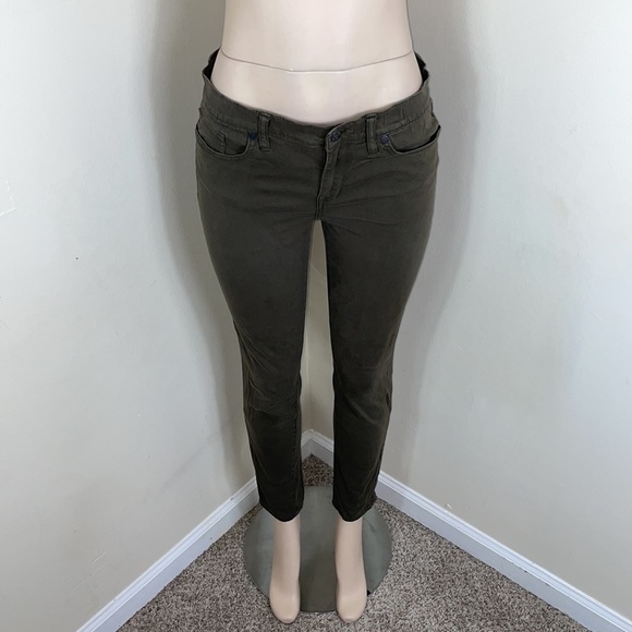 Madewell Olive Army Green Cropped Skinny Ankle - Picture 2 of 15